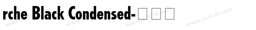 rche Black Condensed字体转换